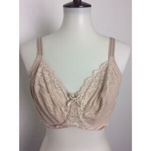 Chantelle Lingerie Bra Lace Stripe Underwire Mesh